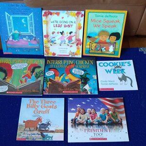 Leaf Hunt, Interrupting Chicken, cookie's week, President, Three Billy Goats